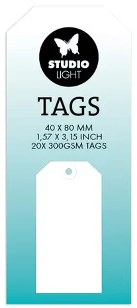 Hovedbilde Tags 40 X 80mm  10pc