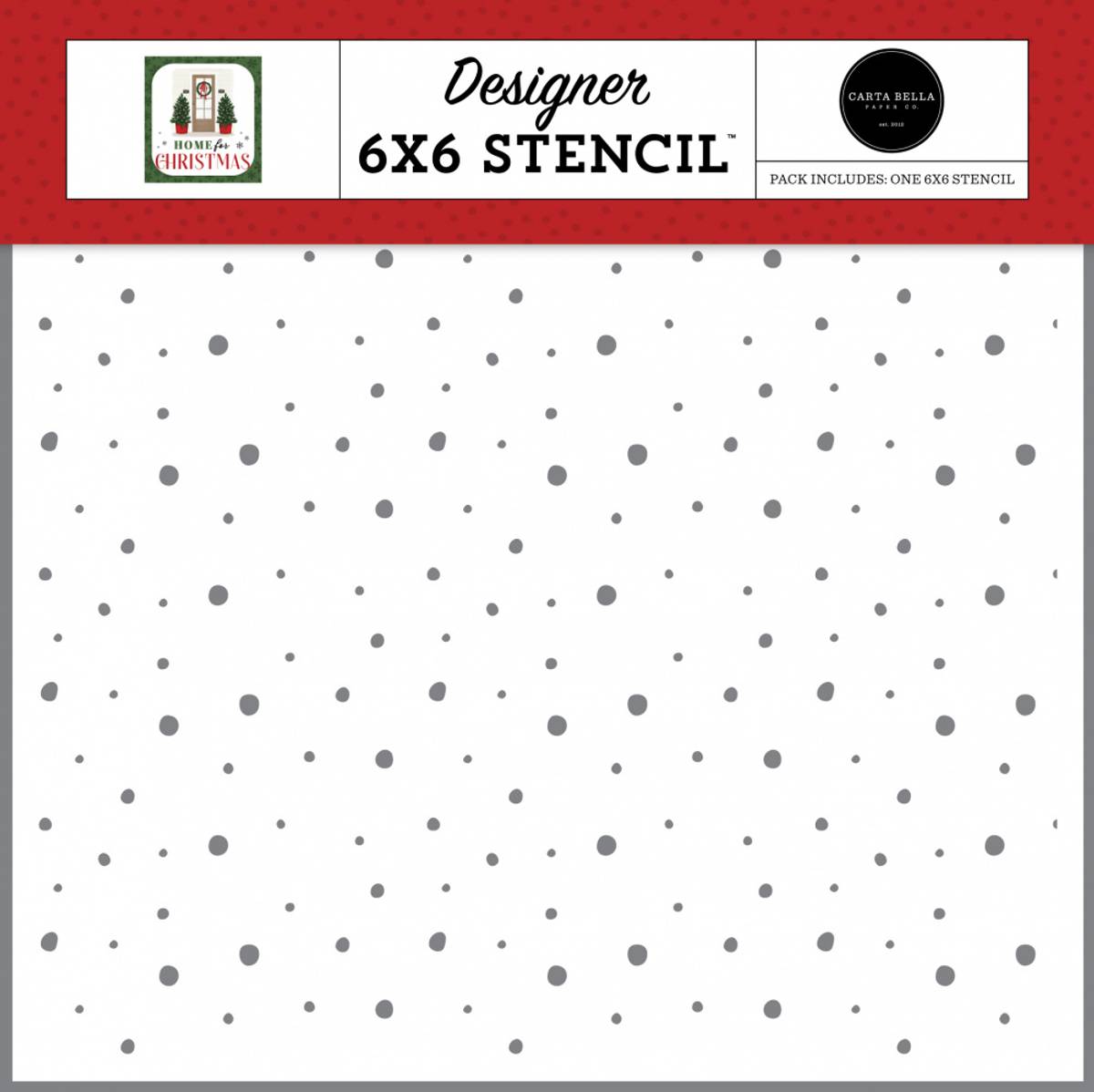 Carta Bella Snow Much Fun Stencil