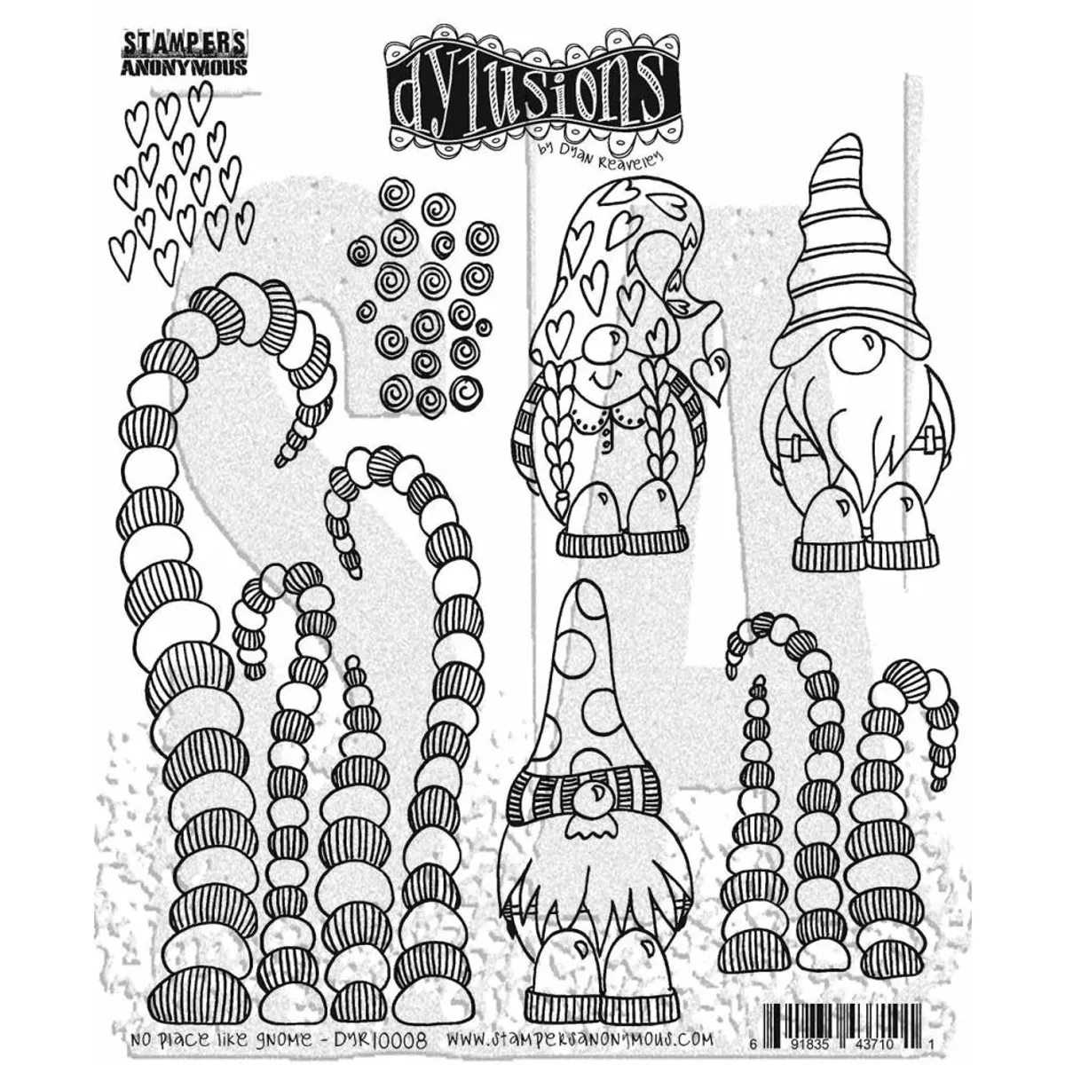 No Place Like Gnome Stempel 