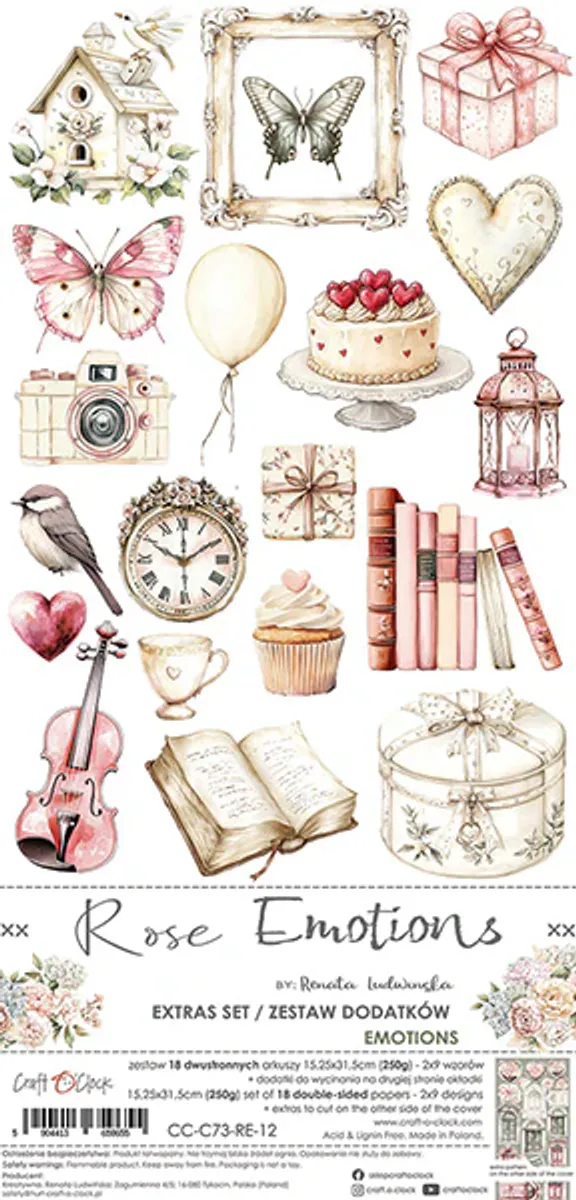 Rose Emotions; Emotions 6x12 klippeblokk