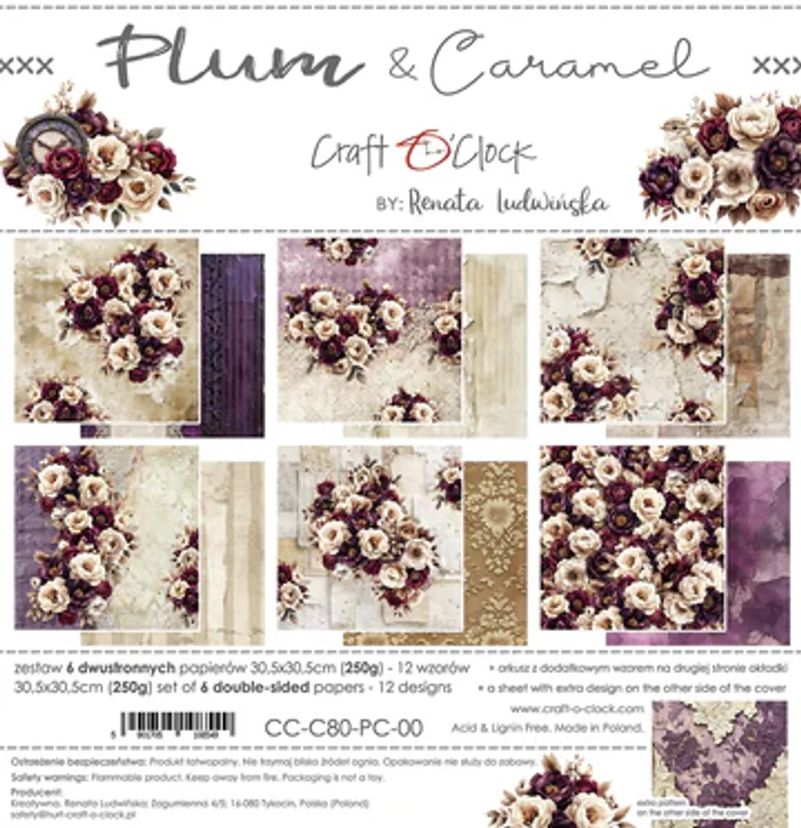 Plum & Caramel 8x8 blokk