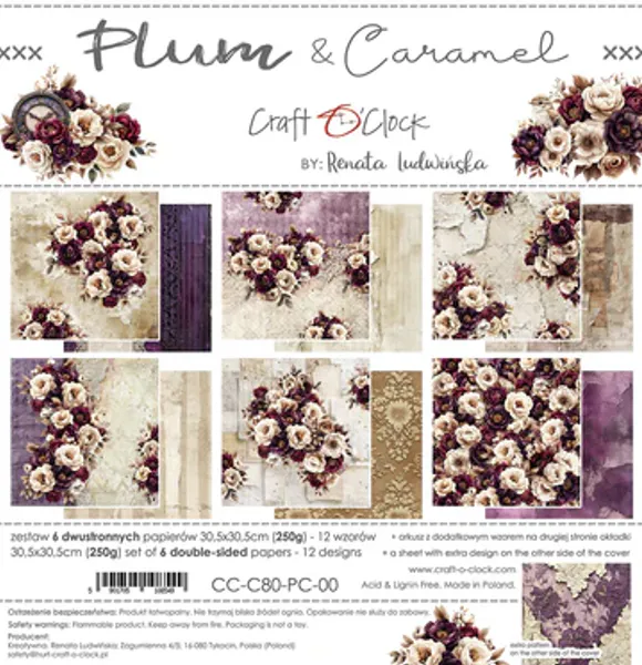 Hovedbilde Plum & Caramel 8x8 blokk