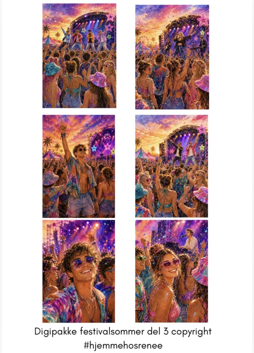 Digitale Klippeark Festivalsommer 3 ark